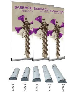 BARRACUDA RETRACTABLE BANNER STAND-OB-BCD